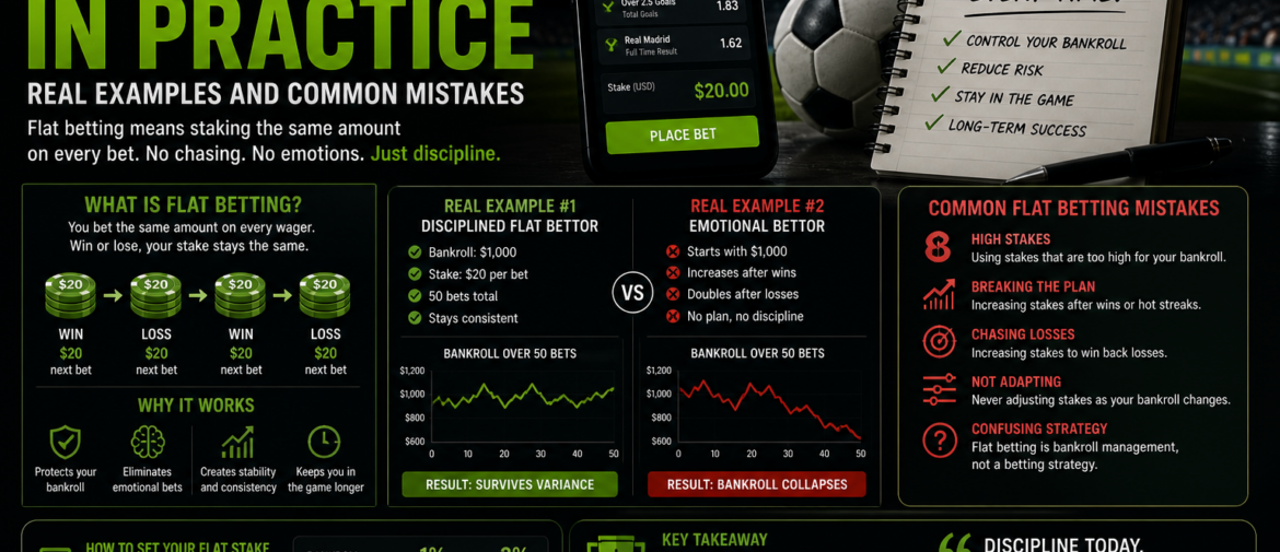 Flat Betting in Practice – Real Examples, Strategy & Common Mistakes