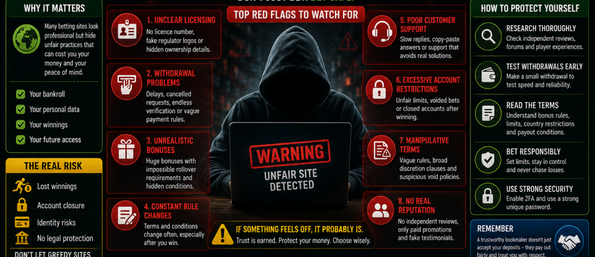 How to Spot Unfair Betting Sites – Red Flags Global Players Miss