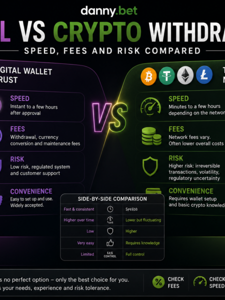 Skrill vs Crypto Withdrawals – Speed, Fees & Risk Compared