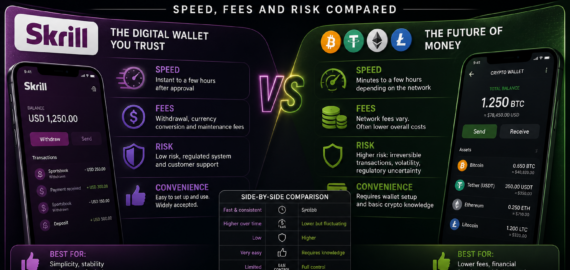 Skrill vs Crypto Withdrawals – Speed, Fees & Risk Compared