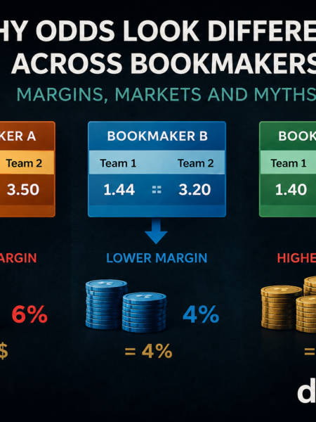 Why Odds Look Different Across Bookmakers – Margins, Markets and Myths
