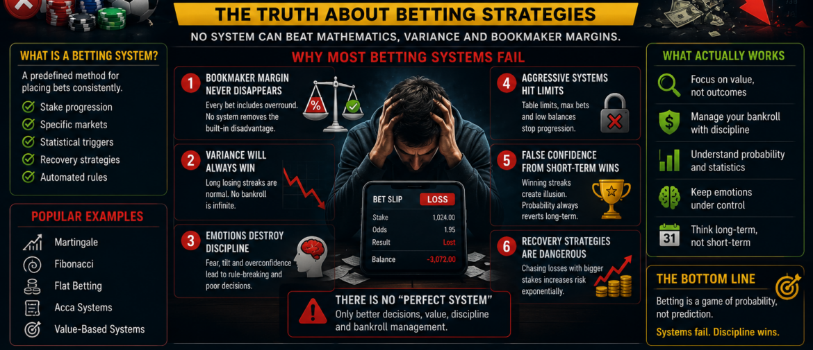 Why Most Betting Systems Fail Over Time – The Truth About Betting Strategies